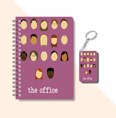craft maniacs OFFICE SITCOM 2023 DIARY & KEYCHAIN A5 Diary RULED 120 Pages(Multicolor)