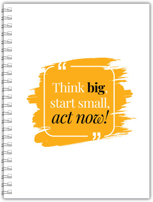 TimeWise Study Planner SWOT Schedule your Day A5 Planner Unruled 140 Pages(Orange)