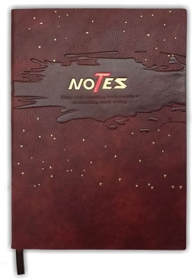 CuckooDiaries Notepad A5 Notebook Single Rule 208 Pages(Maroon)