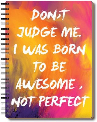 Nourish 12 Month Life Planner A5 Planner/Organizer Ruled 200 Pages(DONTJUDGEME)