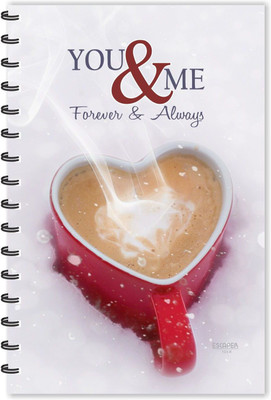 ESCAPER You & Me Forever & Always (Ruled - A5 Size) Designer Notebook, Couple Notebook, Love Notebook A5 Notebook Ruled 160 Pages(Multicolor)