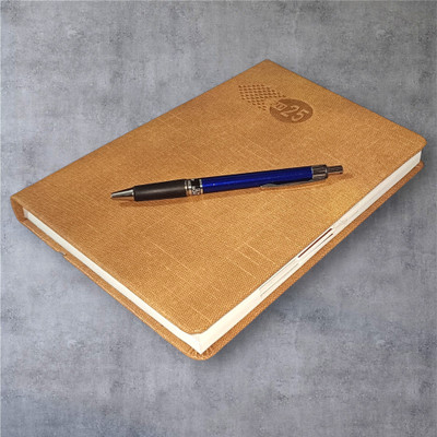 ShreeGanadhish 2025 Diary Notebook /Executive / Journal / Organizer |Month Cut Index A5 Diary Ruled 365 Pages(Brown)