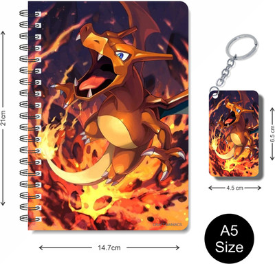 craft maniacs POKEMON 2023 NOTEBOOK COLLECTION A5 Note Book RULED 160 Pages(White)