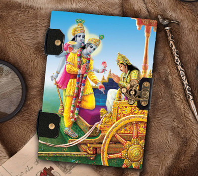 DI-KRAFT Designer Cardboad journal with antique binding size 5*7 inches 100 pages R-026 A5 Journal UNRULED 100 Pages(multicolor26)