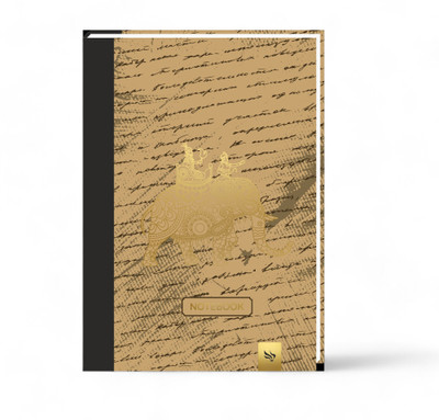 Pragya Elite Collection Hard Cover Notebook (15x21 CM) A5 Notebook Single Line 192 Pages(Golden, Pack of 3)