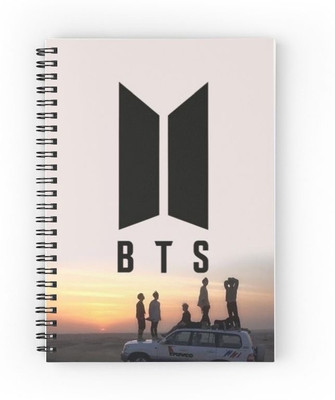 craft maniacs BTS 2023 DIARY A5 Notebook RULED 120 Pages(Multicolor)