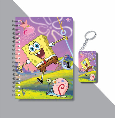 craft maniacs SPONGEBOB 2023 COLLECTION A5 Notebook RULED 160 Pages(Yellow)
