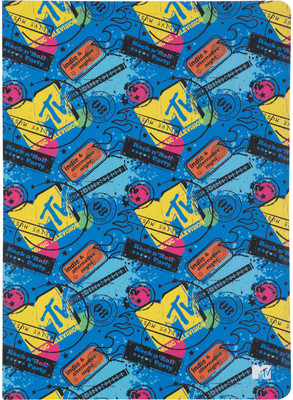 MTV Classic design notebook diary A5 Diary Ruled 200 Pages(Blue::Yellow)