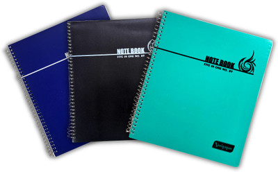 NEELGAGAN Five In One Spiral Note Book No.89 Colored Page 20 Sheet Each Color Of 5 Book-size Notebook P-3 (19.0 cm x 22.5 cm) Ruled 200 Pages(Multicolor, Pack of 3)