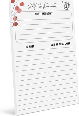 Inkdotpot Daily Planner A5 Planner Unruled 50 Pages(Orange)