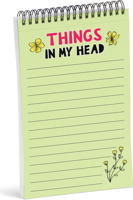 Inkdotpot Spiral Binding Notepad Regular Planner Unruled 50 Pages(Green)