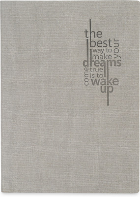 CuckooDiaries For Notes A5 Notebook Single Rule 160 Pages(Grey)