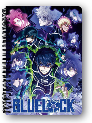 Goku Ki Dukan Blue Lock Anime Notebook |Free Stickers A5 Diary Unruled 150 Pages(Mulitcolour)
