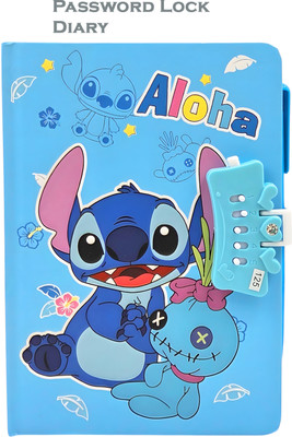 poksi A5 Password Lock Diary with Pen A5 Diary Ruled 160 Pages(Multicolor)