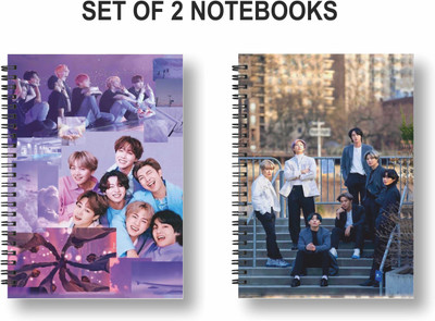 3DS Notebook A5 Diary Ruled 144 Pages(Multicolor, Pack of 2)