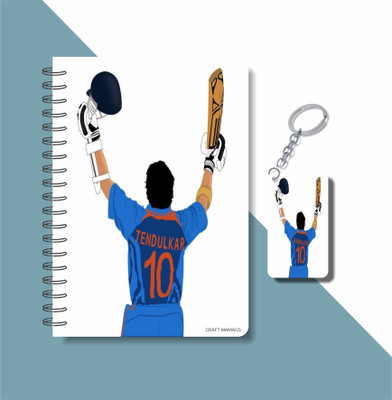 craft maniacs TENDULKAR 2023 NOTEBOOK COLLECTION A5 Notebook RULED 160 Pages(White)