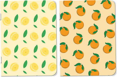 Raptech notebook Unique Stationery items, Easy to Carry, Plain Cute (Nice Day - Yellow) A5 Diary UnRuled 120 Pages(Multicolor, Pack of 2)