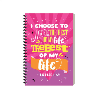ESCAPER Motivational Diary A5 Diary Ruled 160 Pages(Best Of My life)