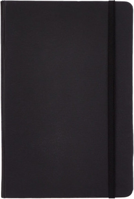 Qalam Kaari Artist Small Sketch Book, with Elastic lock Classic| Plain 160 GSM A6 Diary Plain 80 Pages(Black, Ideal for Sketching, Shading, Drawing, Blending, Mandala, Fine Art)