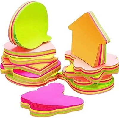 jewett Memo Book Regular Memo Pad Butterfly,Message,House Shape 300 Pages(Multicolor, Pack of 3)
