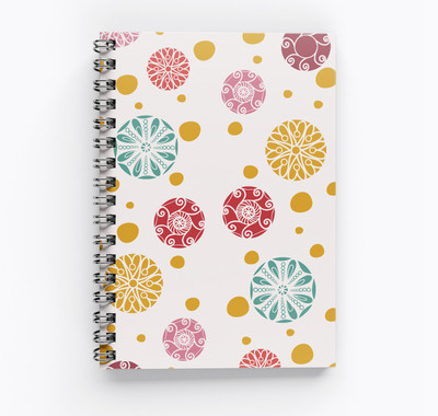 RJPRINTS Doodle Art Design A4 Notebook Unruled 160 Pages(Multicolor)