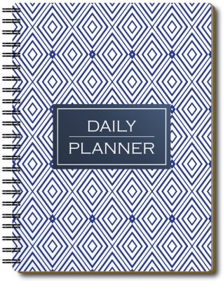 Nourish Life A5 Planner/Organizer Ruled 220 Pages(BLUEWHITEDIAMOND)