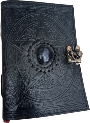 Kgn handicrafts Handmade A5 Diary Unruled 100 Pages(Black)