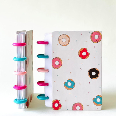 dovetail Discbook Vertical Glazy Without You A7 Notebook Ruled 70 Pages(Multicolor)