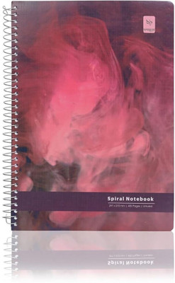 Pragya Spiral Notebook | (21x29.7 CM) | 600 GSM Cover A4 Note Book Unruled | Plain 400 Pages(Multicolor, Pack of 4)