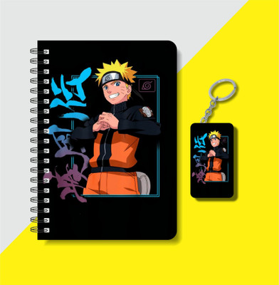 craft maniacs A5 NOTEBOOK + KEYCHAIN COLLECTION A5 Notebook RULED 160 Pages(Black, White)