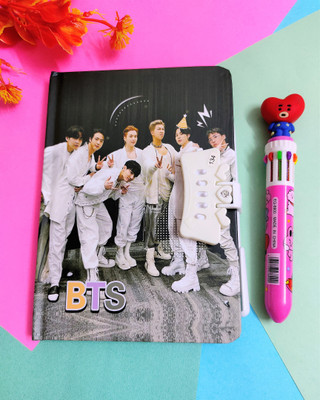 Paper Bear BT21 Regular Diary Designer 80 Pages(Black, Pack of 2)
