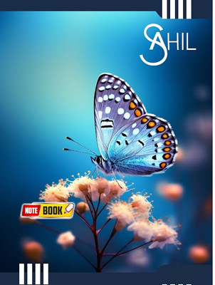 SAHIL A-4 size A4 Note Book 4 line copy english copy 84 Pages(Blue, Pack of 12)