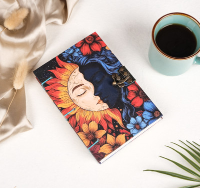 JUNZIO Handmade Diary A5 Diary Unruled 200 Pages(Multicolor)