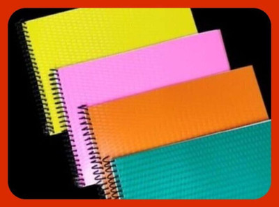 Puvi SPIRAL Notebook A4 Notebook UNRULED/PLAIN 400 Pages(Multicolor, Pack of 4)