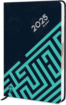 Diarymart Designer Cover Hard Bound 2025 Diary with Dates I Daily Planner Diary 2025 I A5 Diary Ruled 344 Pages(Green)