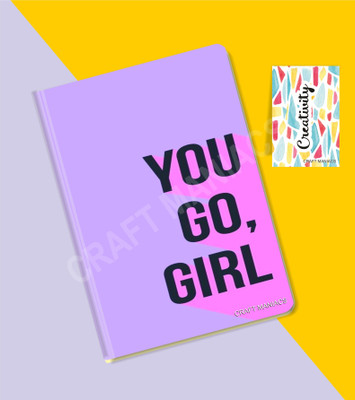 craft maniacs GLUEBIND DIARY A5 Diary RULED 100 Pages(Multicolor)