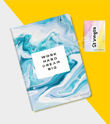 craft maniacs GLUEBIND DIARY A5 Diary RULED 100 Pages(Multicolor)