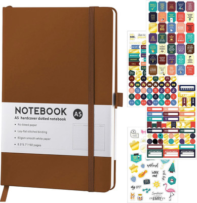 HASTHIP NA A5 Notebook Ruled 92 Pages(Brown)
