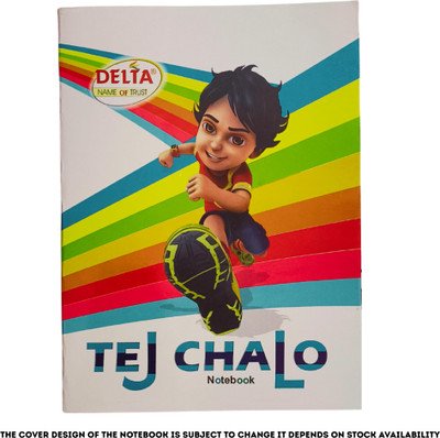 GS store Delta A5 Notebook Rulled 144 Pages(Multicolor, Pack of 10)