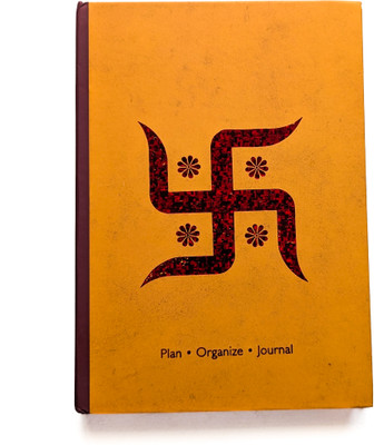 Doodle Monk Swastik - Undated Planner - Hardcase A5 Planner Designed 160 Pages(Multicolor)