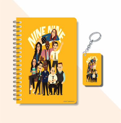 craft maniacs BROOKLYN NINE NINE COLLECTION A5 Notebook RULED 160 Pages(Multicolor)