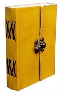 KRISHNA HANDICRAFTS for Men Women Unlined Paper 4x6 Inches A4 Diary Unlined 100 Pages(Yellow)