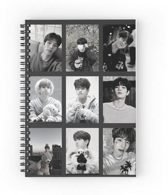 craft maniacs STRAY KIDS DIARIES 2025 A5 Notebook RULED 160 Pages(Black)