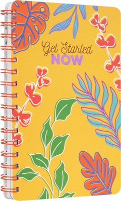 Doodle Happiness Wiro Bound A5 Planner/Organizer Ruled 216 Pages(Get Started)