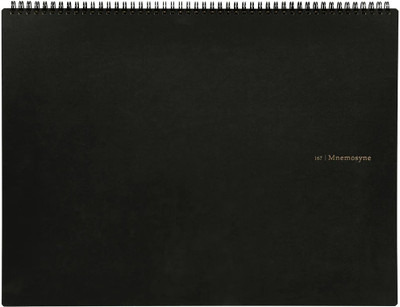 Maruman MNEMOSYNE Notebook (A3) A3 Planner/Organizer Grid 140 Pages(Black)