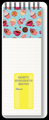 Nourish Magnetic Memo Pad_DRY Regular Memo Pad RULED 50 Pages(CUPCAKE BLUE)