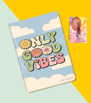 craft maniacs GLUEBIND DIARY A5 Diary RULED 100 Pages(Multicolor)