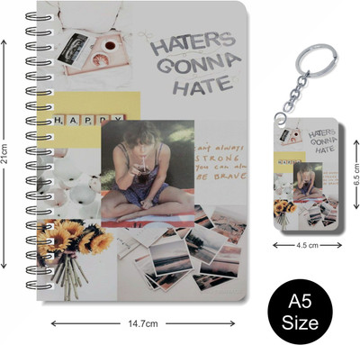 craft maniacs TAYLOR 2023 NOTEBOOK COLLECTION A5 Diary RULED 160 Pages(White)