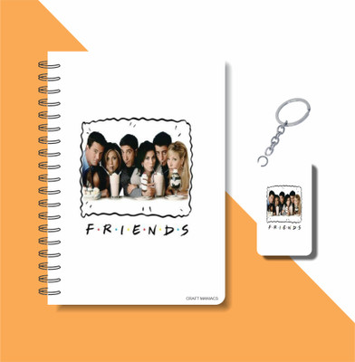 craft maniacs FRIENDS 2024 BEST COLLECTION A5 Notebook RULED 160 Pages(Purple)
