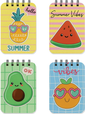 Sketchfab Pocket Size Spiral Notepad 400 pages, Mini Memo Pads for Daily Notes (12462) Pocket-size Note Pad Ruled 400 Pages(Yellow)